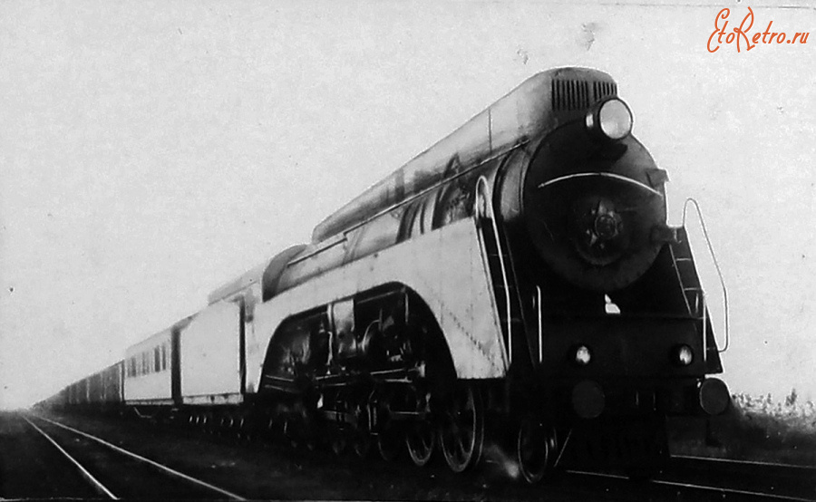 Железная дорога (поезда, паровозы, локомотивы, вагоны) - Опытный паровоз серии ОР23-01 на испытаниях