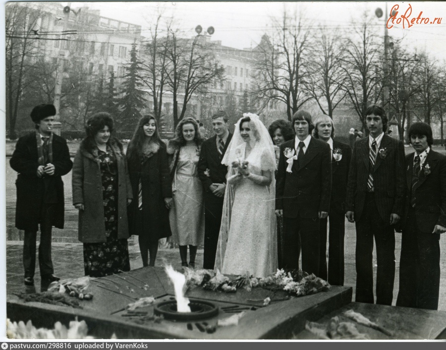 Минск - Возложение цветов к вечному огню 1976—1977, Белоруссия, Минск