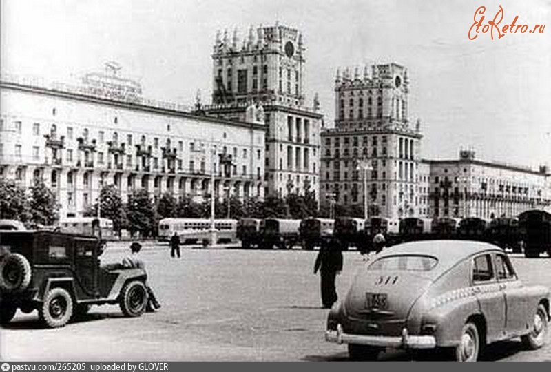 Минск - Привокзальная площадь 1952—1955, Белоруссия, Минск