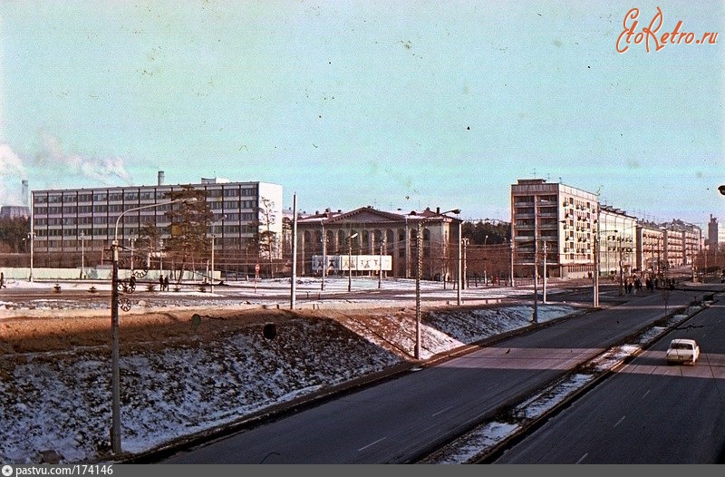 Минск - Партизанский проспект в январе 1973 г. (2)