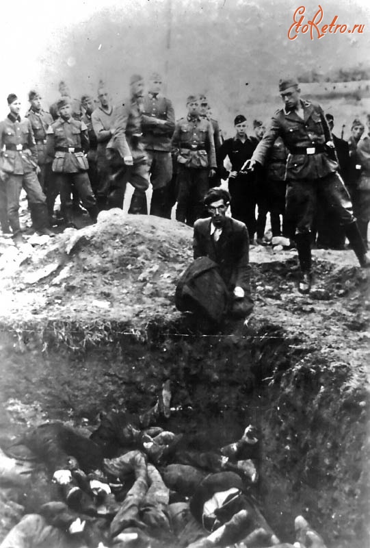 Войны (боевые действия) - Знаменитая фотография расстрела последнего еврея Винницы,