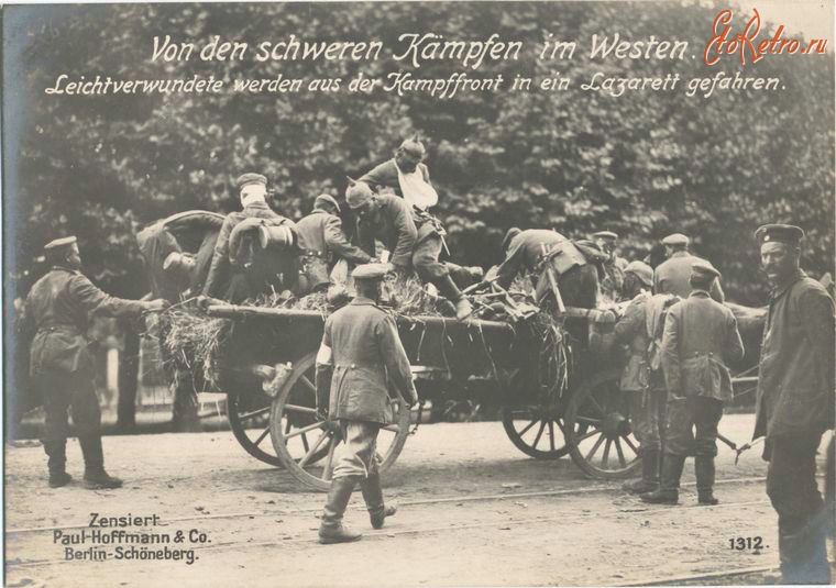 Войны (боевые действия) - Тяжелые бои на Западном фронте, 1914-1918
