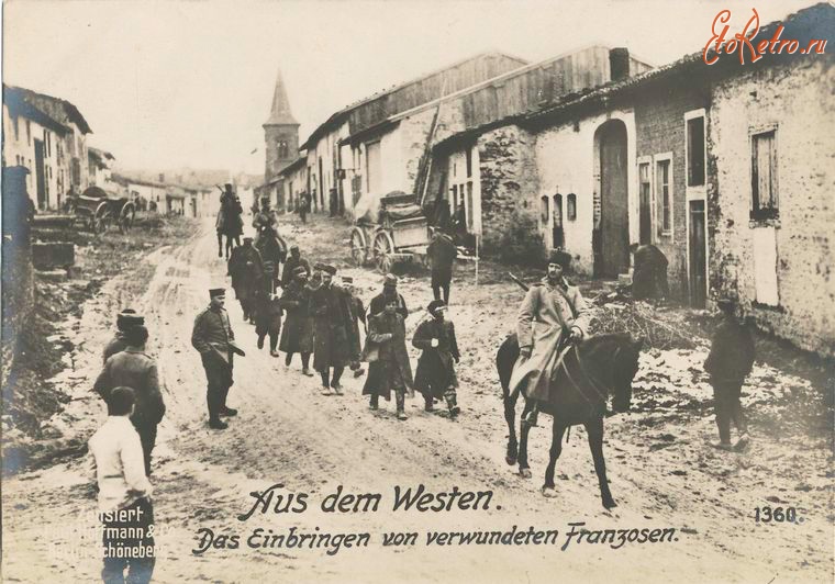 Войны (боевые действия) - Западный фронт. Французские военнопленные, 1914-1918