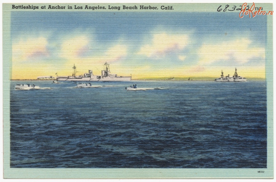 Корабли - Корабли на рейде Лонг-Бич, Лос-Анджелес, 1930-1945