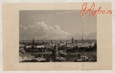 Гданьск - Данциг.  Панорама міста.
