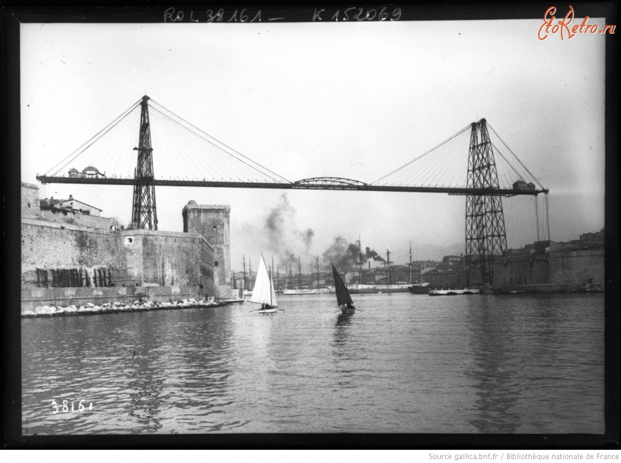 Марсель - Мост-транспортёр и форт Сен-Жан, 1914