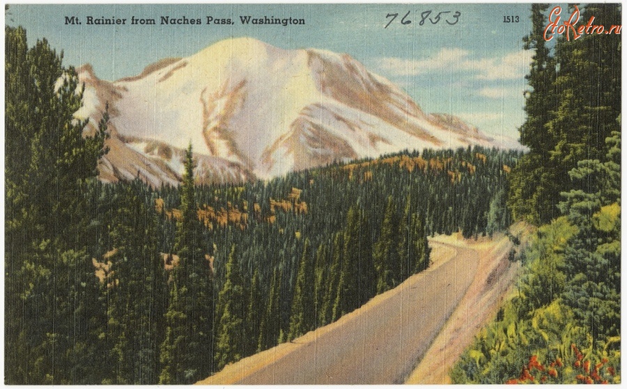 Штат Вашингтон - Дорога у горы Ренье в штате Вашингтон