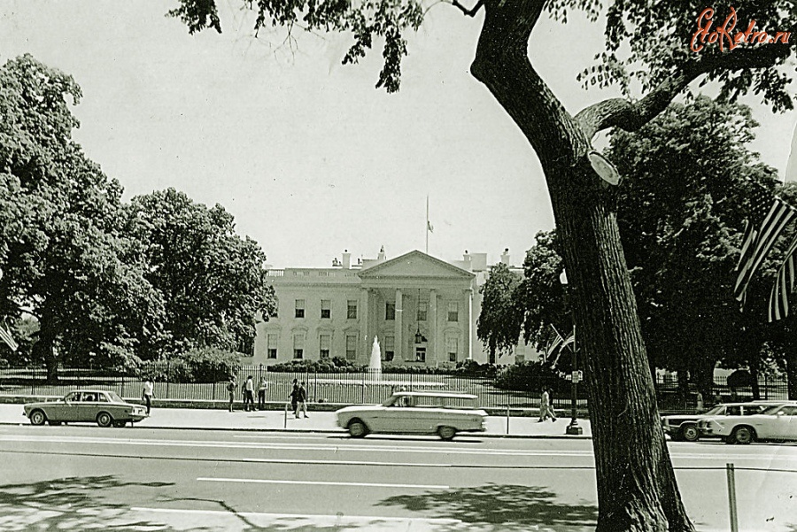 Вашингтон - White House.Washington. As seen from 16th St.NW США , Вашингтон (округ Колумбия)