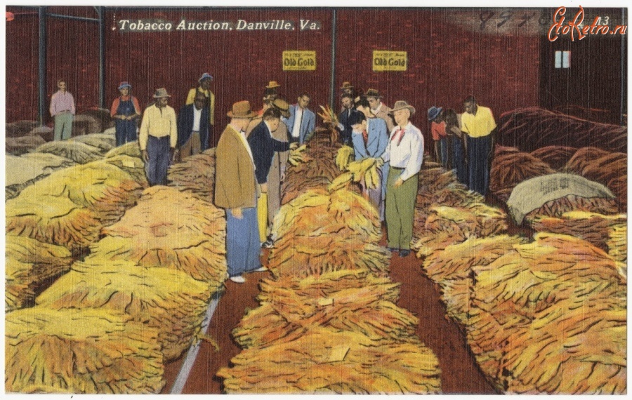 Штат Виргиния - Табачный аукцион, Данвилл, Виргиния