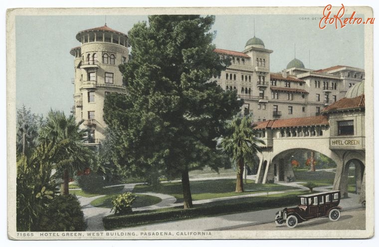 Штат Калифорния - Пасадена. Отель Грин, Западный корпус, 1898-1931