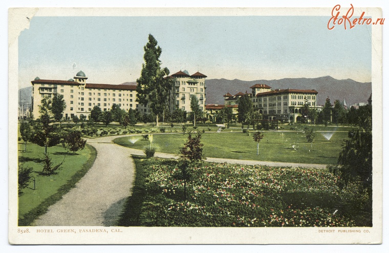 Штат Калифорния - Пасадена. Отель Грин и Городской парк, 1898-1931