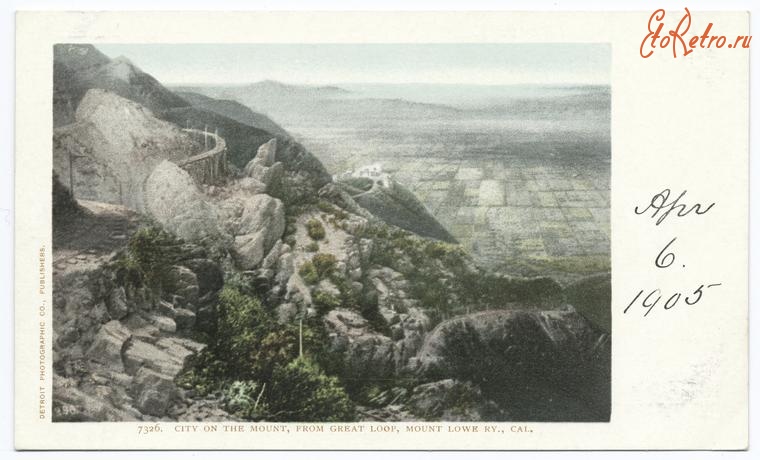 Штат Калифорния - Пасадена. Железная дорога Лоу, 1904