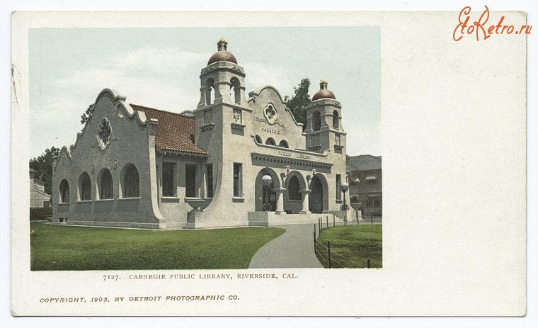 Штат Калифорния - Риверсайд. Публичная библиотека Карнеги, 1903