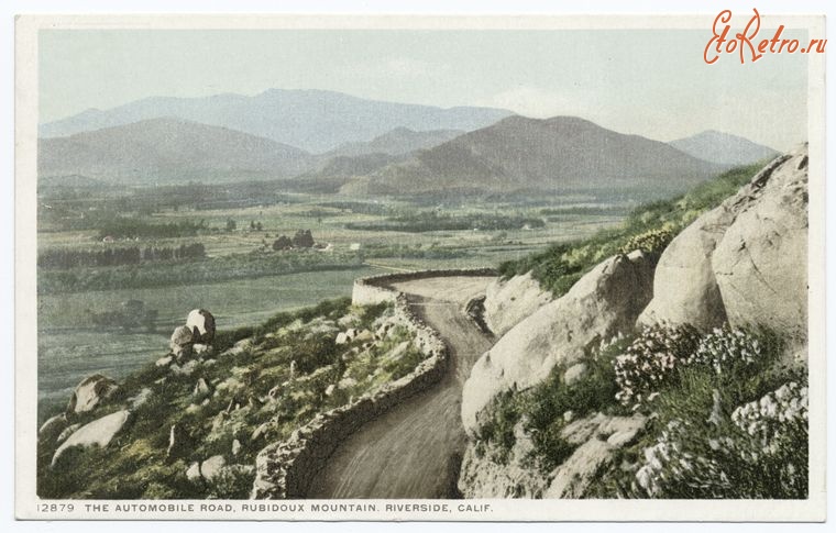 Штат Калифорния - Риверсайд. Автомобильная дорога на горе Рабиду, 1898-1931
