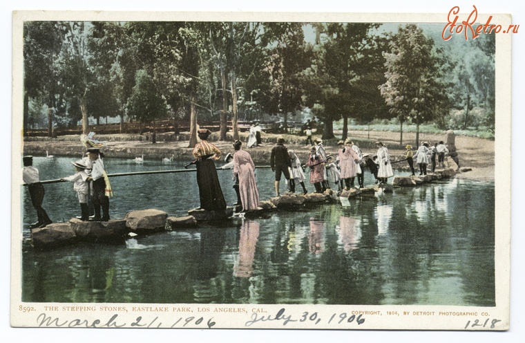 Лос-Анджелес - Парк Восточного Озера, 1904
