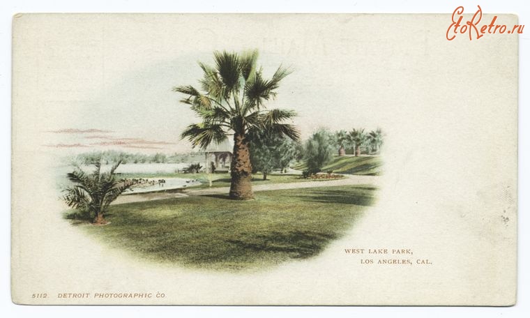 Лос-Анджелес - Лос-Анджелес. Парк Западного озера, 1900-1902