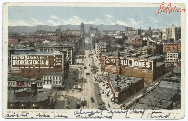Сан-Франциско - Сан-Франциско. Маркет стрит,1898-1931