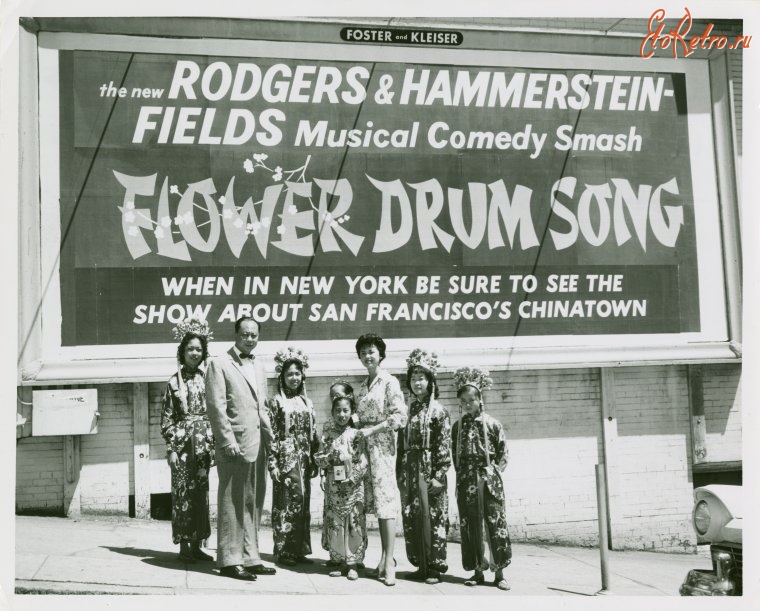 Сан-Франциско - Чайнатаун. Открытие фестиваля песни цветов, 1960