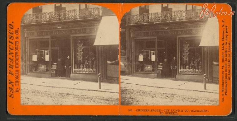 Сан-Франциско - Чайнатаун. Китайский магазин, 1870