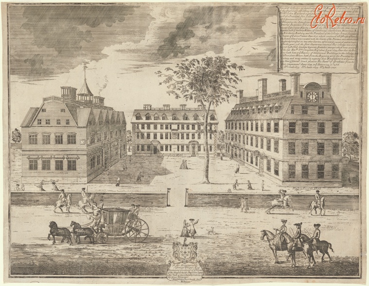 Штат Массачусетс - Кембридж. Гарвардский университет, 1743