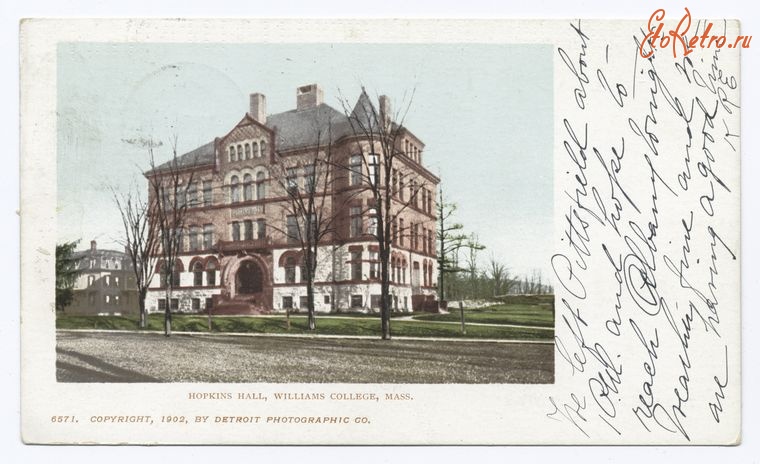 Штат Массачусетс - Уильямстаун. Колледж Уильямс, 1902
