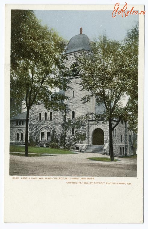 Штат Массачусетс - Уильямстаун. Колледж Уильямс, Ласелл Холл, 1904