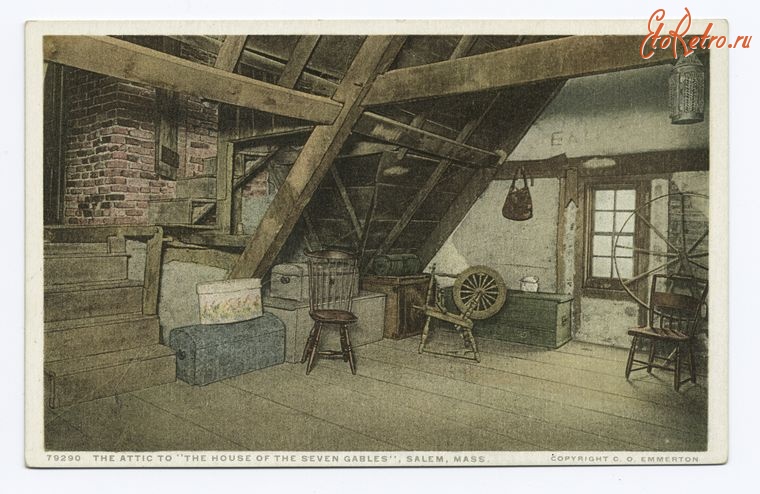 Штат Массачусетс - Салем. Дом семи фронтонов, 1898-1931