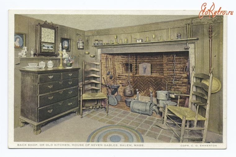 Штат Массачусетс - Салем. Дом семи фронтонов, 1898-1931