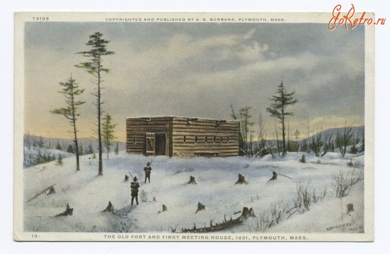 Штат Массачусетс - Плимут. Старый форт, 1898-1931