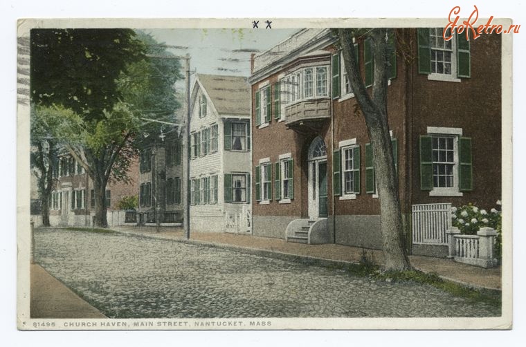 Штат Массачусетс - Нантакет. Церковь на Мейн Стрит, 1898-1931