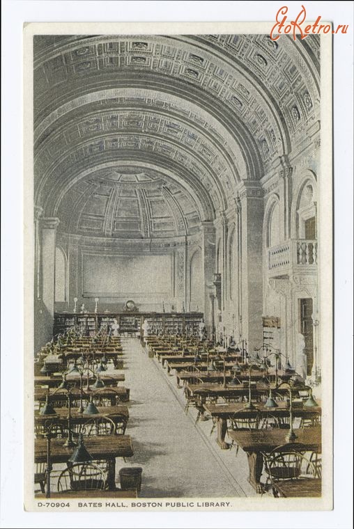 Бостон - Бостон. Публичная библиотека, 1900-1931