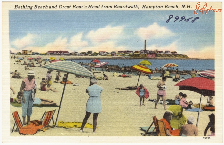Штат Нью-Гэмпшир - Пляж и мыс Голова большого кабана, Хэмптон Бич
