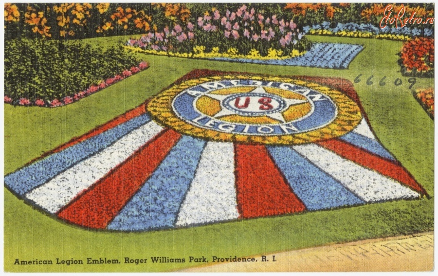 Провиденс - Эмблема Американского Легиона в парке Роджер Уильямс