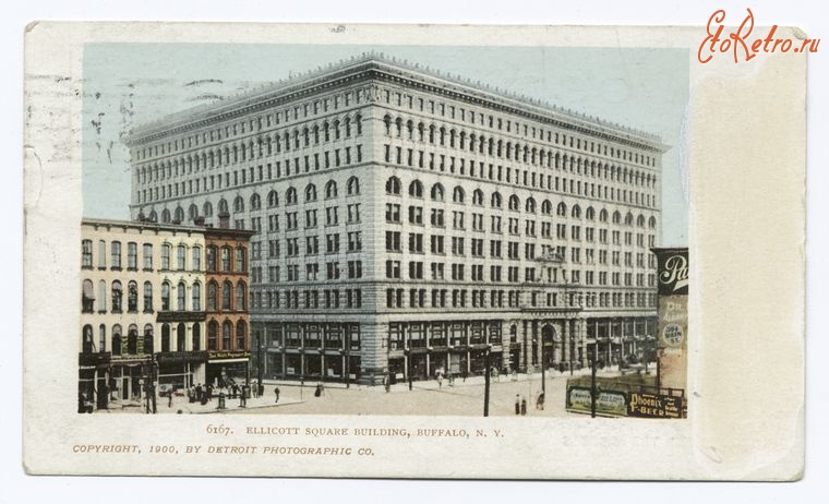 Буффало - Буффало.площадь Элликот Сити, 1900