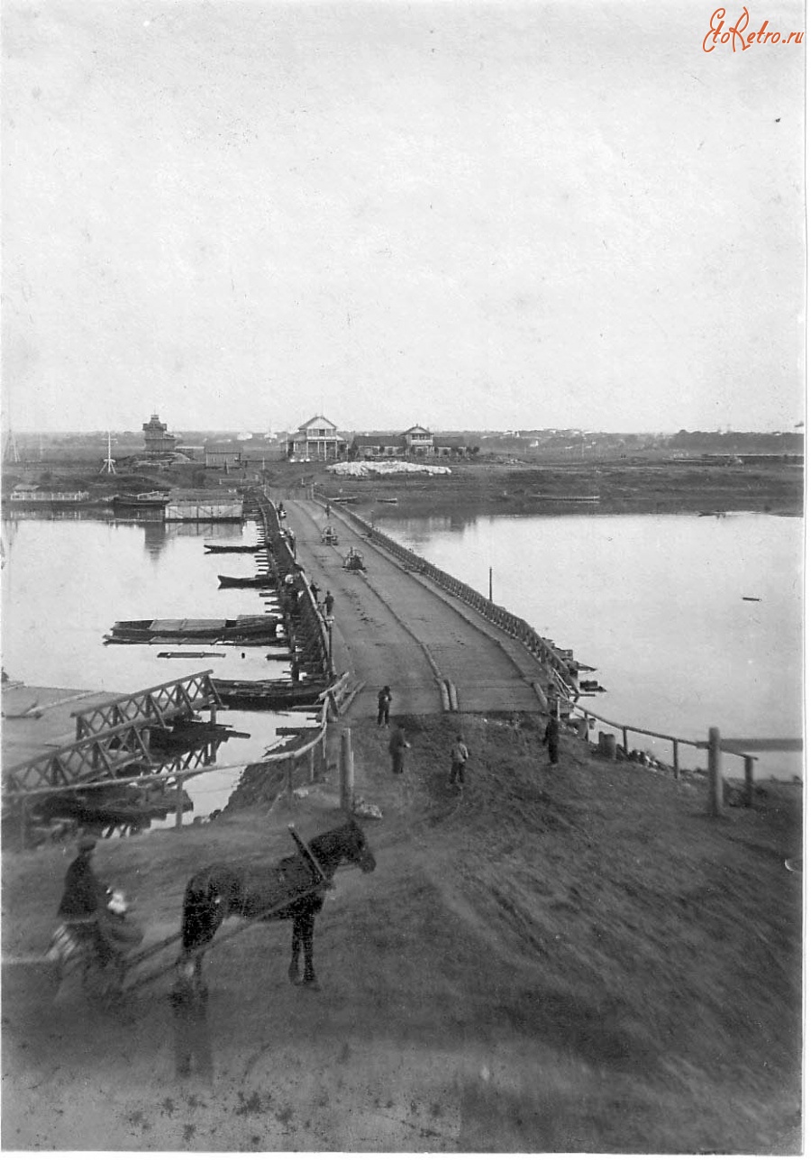 Рязань - Плавающий мост на реке Оке
