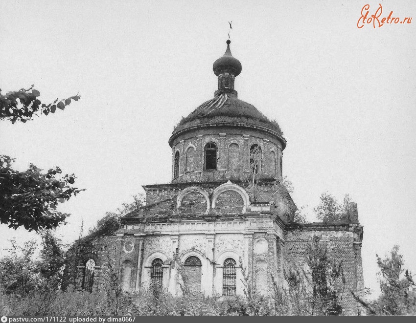 Рязань - Солотча. Церковь Казанской иконы Божией Матери до восстановления
