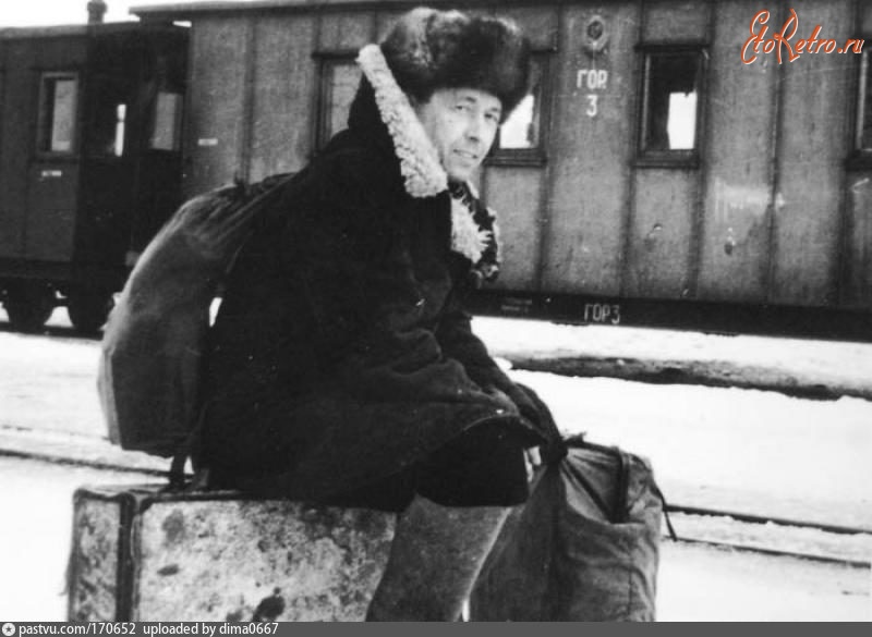 Рязань - А.И.Солженицын на станции Рязань-Пристань