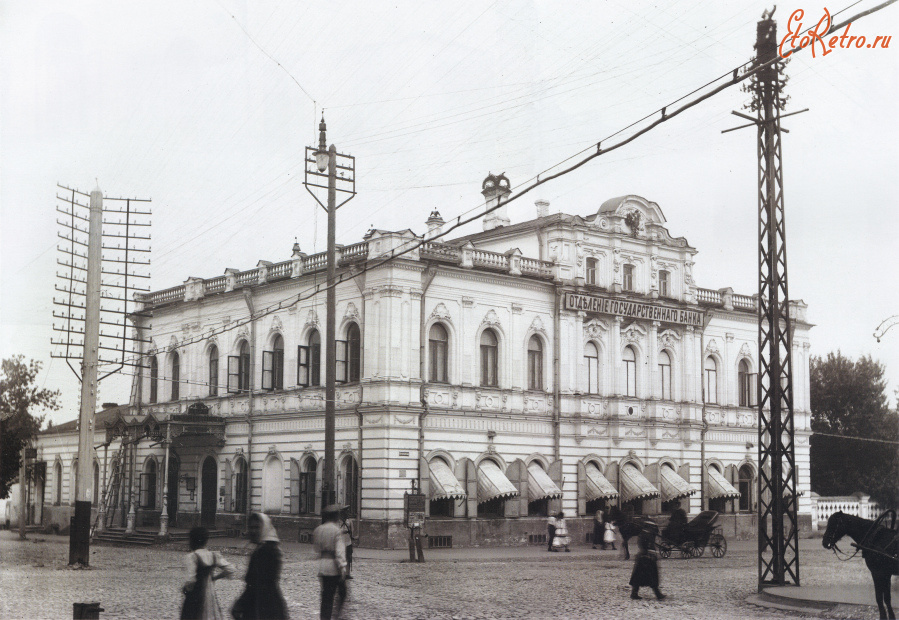 Рязань - Рязань, Астраханская улица. Здание государственного банка.