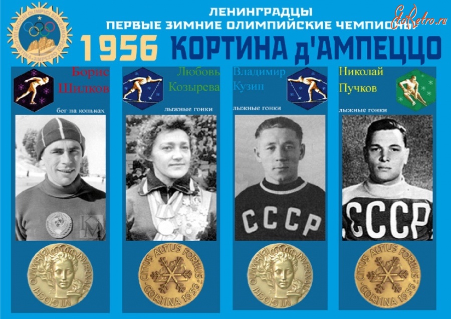 Спорт - Первая зимняя Олимпиада Ленинградцев (1956)