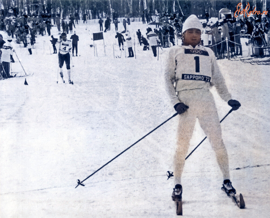 Спорт - Легендарный победный финиш В.П. Веденина в эстафете 4х10 км на Олимпиаде в Саппоро 13 февраля 1972 года