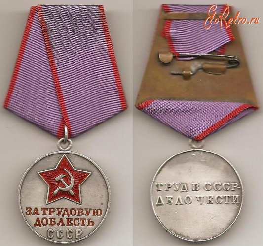 Медали, ордена, значки - Медаль «За трудовую доблесть»
