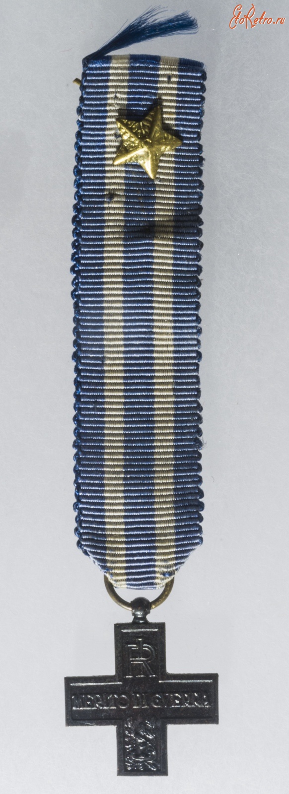 Медали, ордена, значки - Серебряный Крест за воинскую доблесть. Италия, 1915
