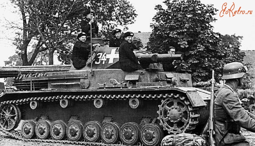 Военная техника - Pz.IV Ausf.A, 1-я танковая дивизия, Польша, сентябрь 1939 года