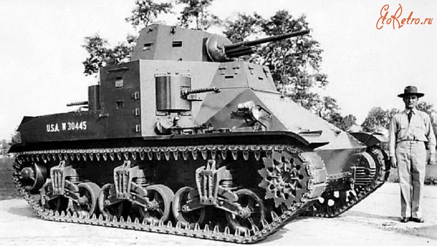 Военная техника - Средний танк М2А1 на Абердинском полигоне