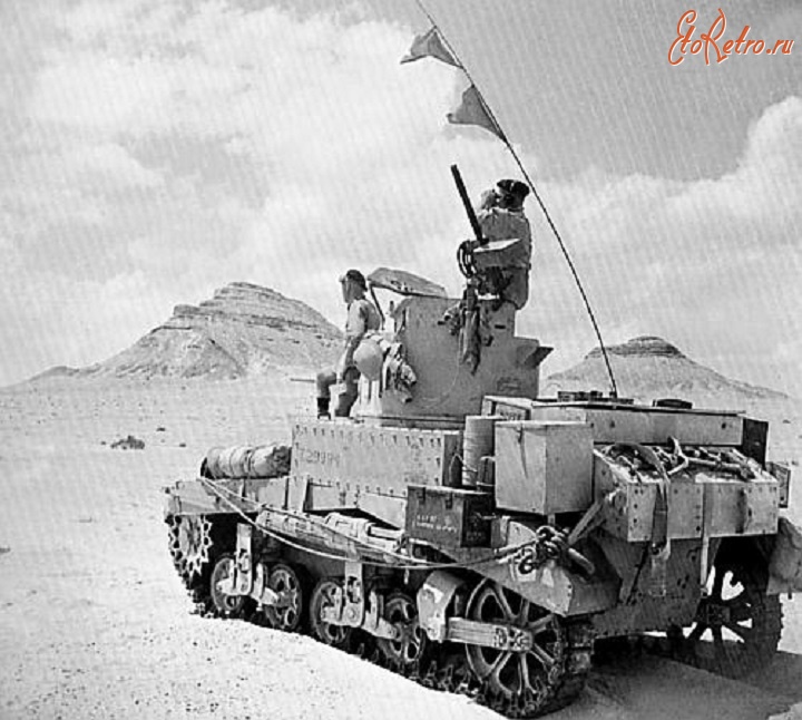 Военная техника - «Стюарт I» в разведке. 10-я танковая дивизия 8-й английской армии. Северная Африка, август 1942 года