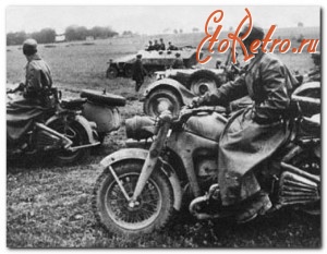 Военная техника - Немецкий тяжелый мотоцикл 