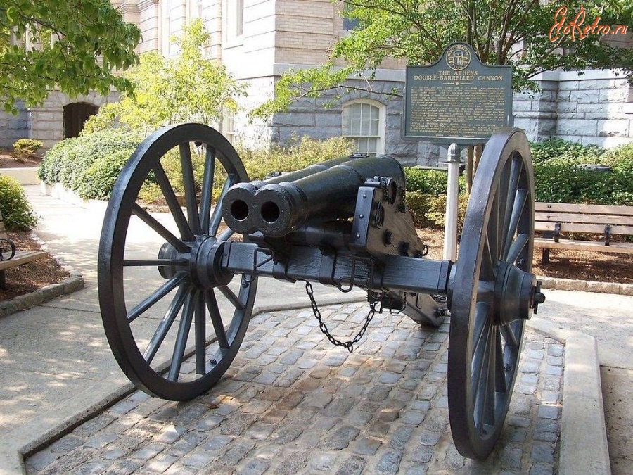 Военная техника - Двуствольная пушка Джона Гилланда 1862 года