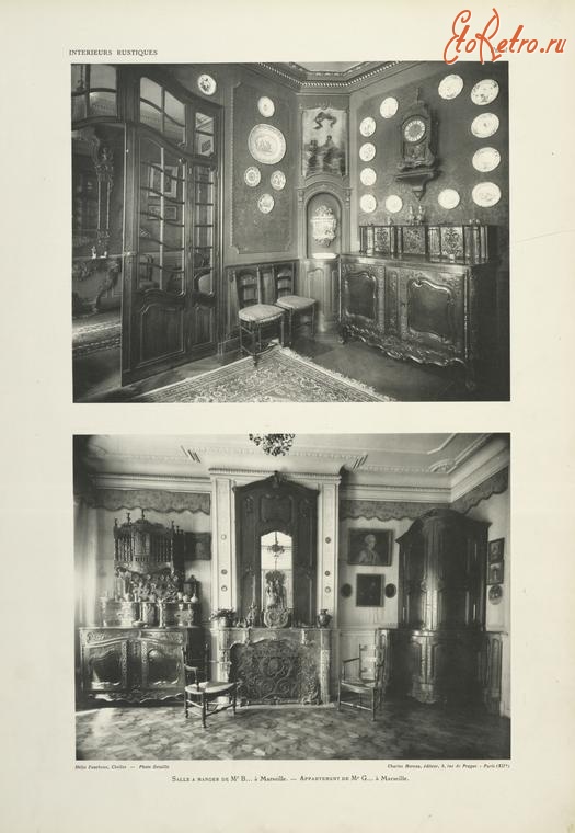 Предметы быта - Дизайн интерьера, загородный стиль. Франция, 1927. Апартаменты