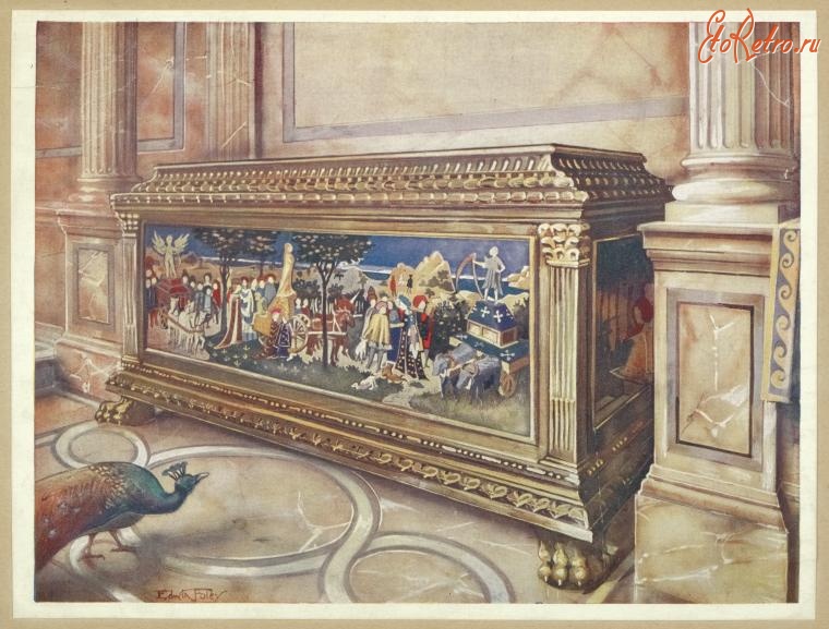 Предметы быта - История мебели. Сундук кассоне. Флоренция, 1550
