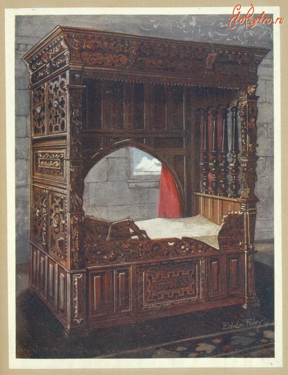Предметы быта - История мебели. Кровати. Франция, 1500-1599